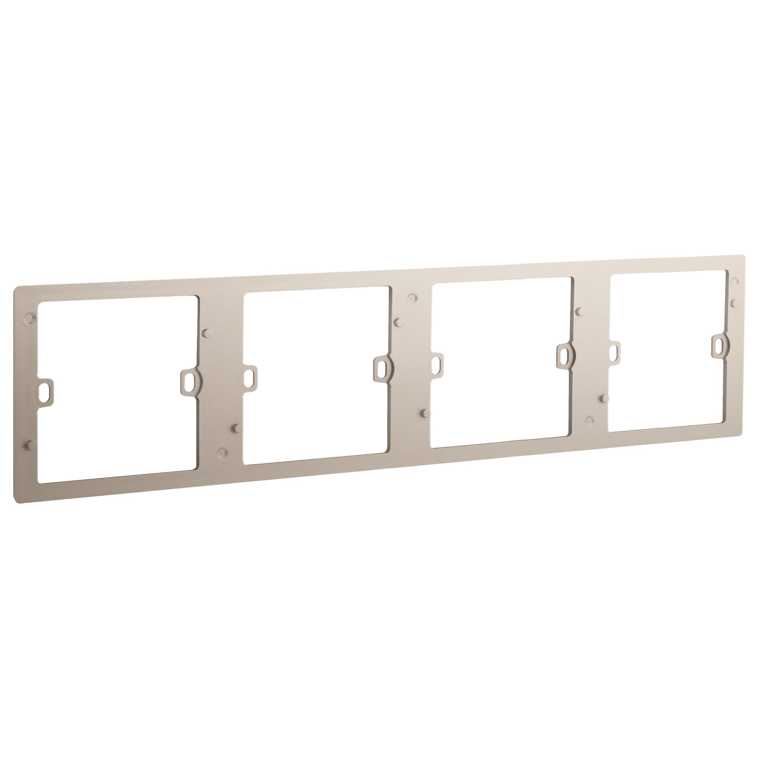 LEGRAND - Support Frame/Front Plate Mallia, 4 Gang, Champagne