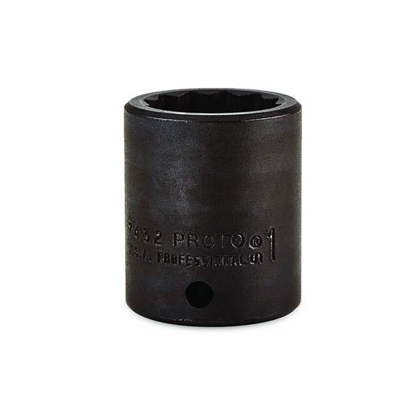 PROTO - 1/2" Drive Impact Socket, 1", 12 Point