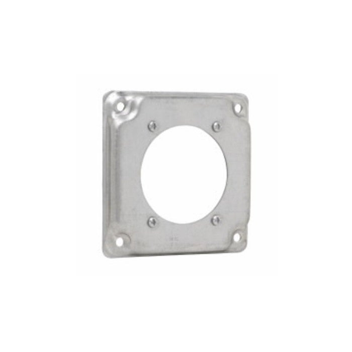 CROUSE HINDS - Cover 4" Square 1/2" Raised 1 Recep 29/64 Dia., # TP 518