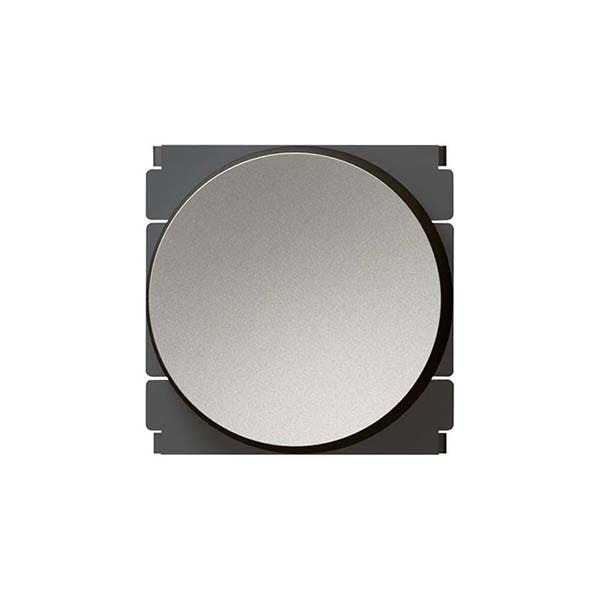 LEGRAND - 1-Way Switch Arteor, 16A, Round, 2 Modules, Magnesium