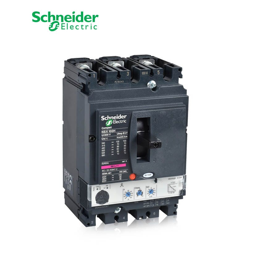 شنايدر - قاطع رئيسي 220 أمبير - ComPact NSX250H, 3P 3d, 70kA at 415 VAC, MicroLogic 2.2 M Trip Unit 220A