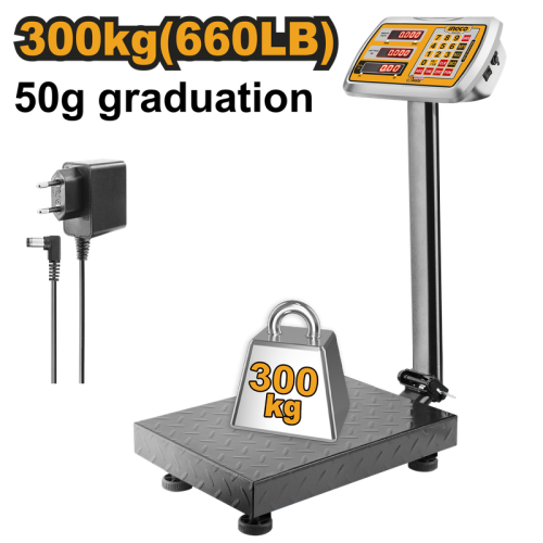 Electronic scale LED screen Max weight 300kgميزان إلكتروني شاشة ليد اقصى وزن 300 كيلو