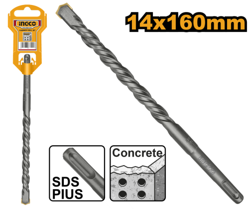 SDS Plus Hammer Drill Bit 14X160mm ريشة دريل بلك 160*14 ملم