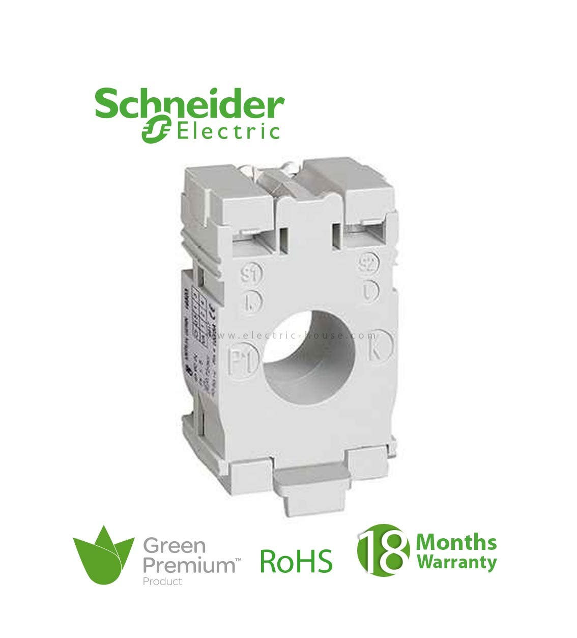 SCHNEIDER - Current Transformer Tropicalised Din Mount 100 5 For Cables D. 21