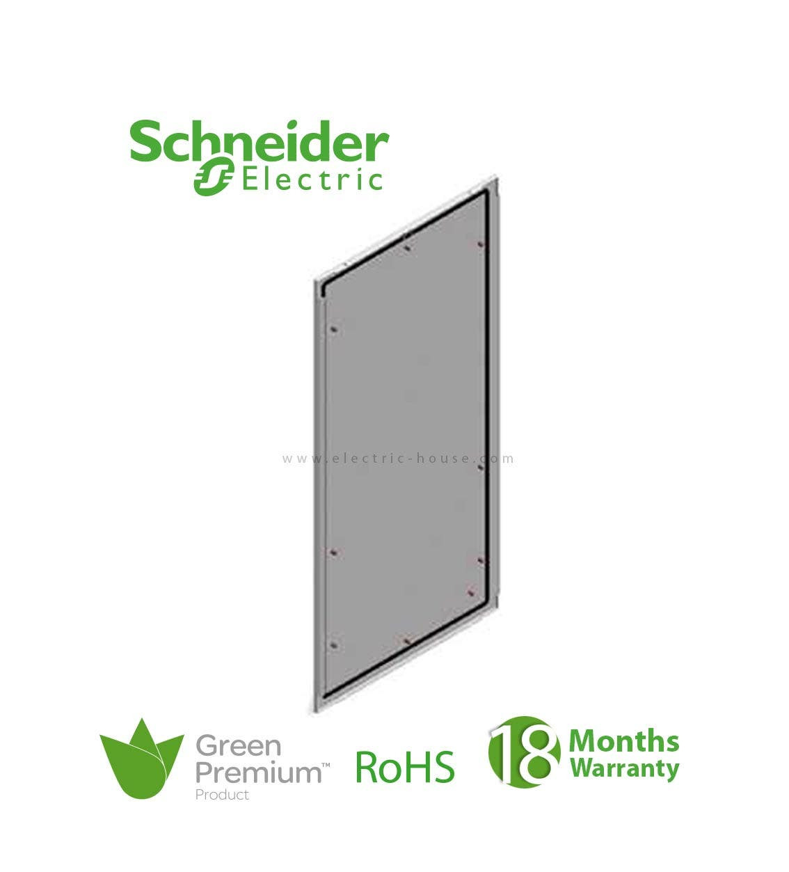 SCHNEIDER - Spacial SF External Fixing Rear Panel, 2000 x 1000 mm