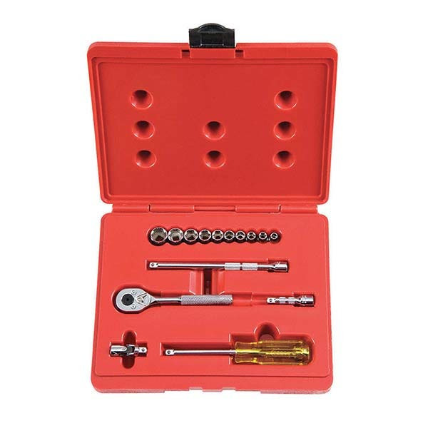 PROTO - 1/4" Drive Combination Socket Set, 15 Pieces, 6 Point