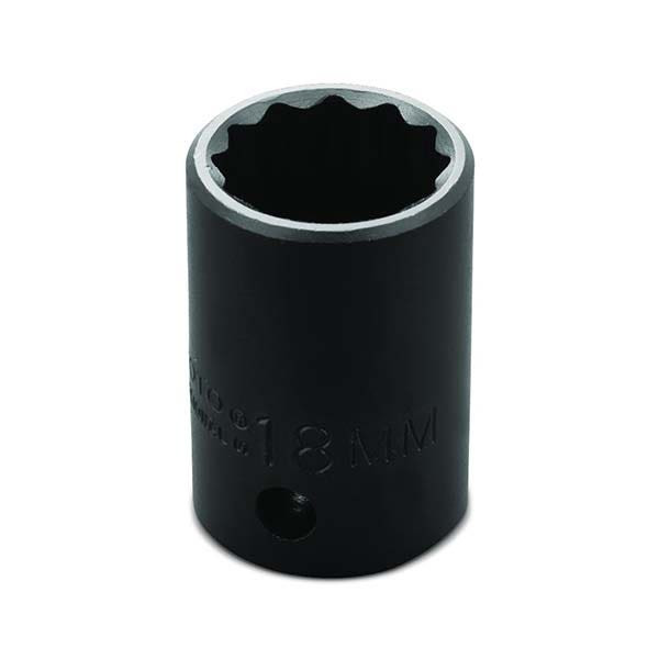 PROTO - 1/2" Drive Thin Wall Impact Socket, 18 mm, 12 Point