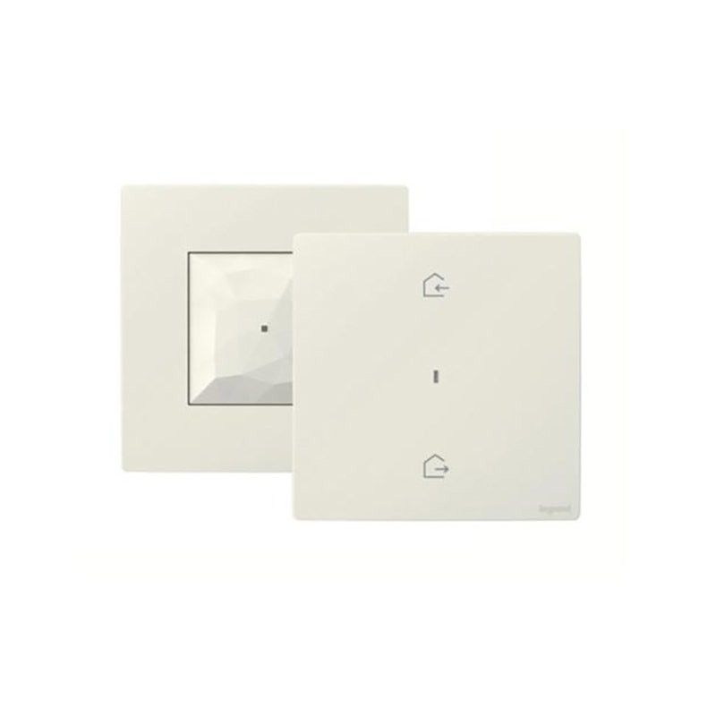 LEGRAND - Connected Starter Pack 1 Gateway Mallia Senses, + 1 Wireless Home/Away Switch, Matt White