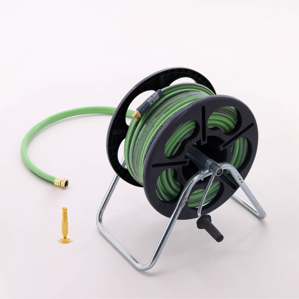 Plastic reel with flex hose  - 25meter - 3/4inch