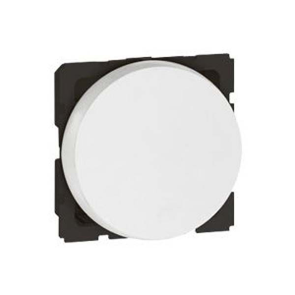 LEGRAND - 2-Way Push-Button Arteor, Round, 2 Modules, White