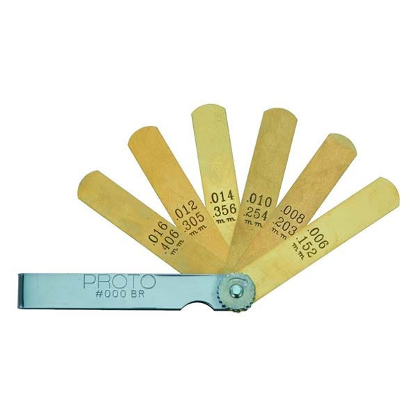 PROTO - Non-Magnetic Feeler Gauge Set, 6 Blades