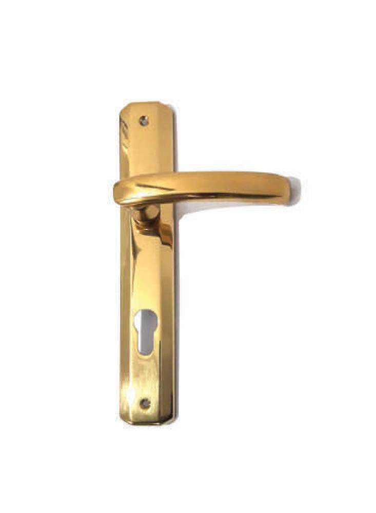 Kali door handle, polished brass, model 630