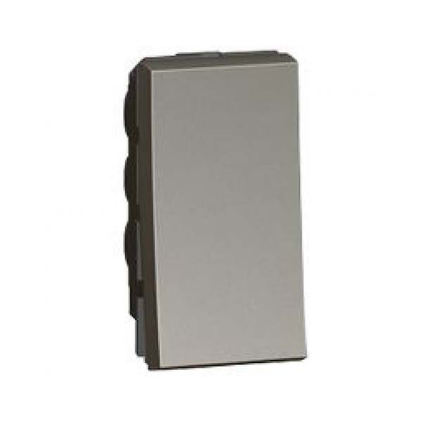 LEGRAND - 1-Way Push-Button Arteor, Round, 1 Middle Module, Magnesium