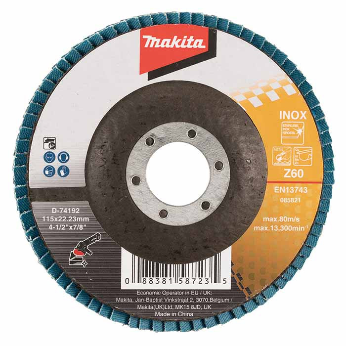 Flap Disc Flat Type, 115×22.23mm, GRIT Z60