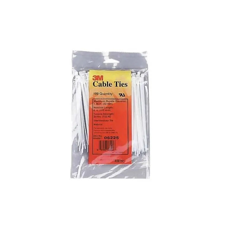 3M - Scotchflex Cable Tie FS 100 A-C, White, 200 x 2.5mm - 100pcs/Pack