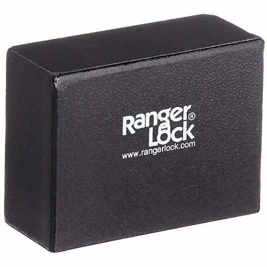 Padlock Guard with Lock, Hardened Steel, 3 in, 1 1/16 in, 4 in15X828