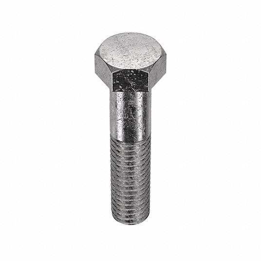 Hex Head Cap Screw, Stainless Steel, Plain, Thread 7/16Inch-14, Head Width 5/8Inch, 2Inch, 10Pcs