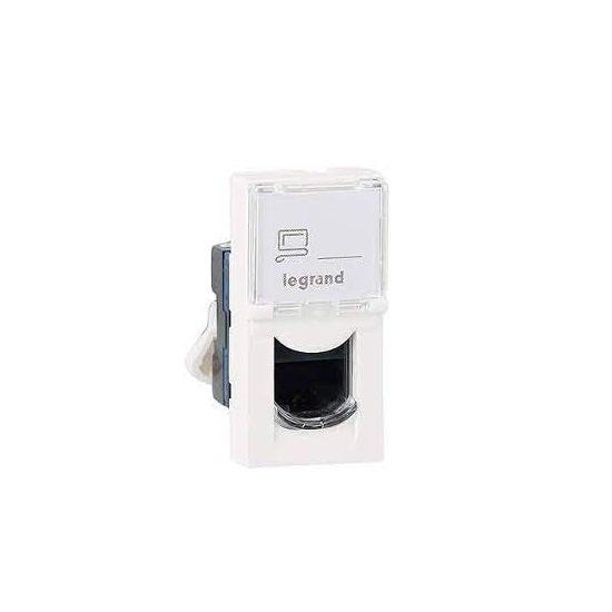 LEGRAND - RJ45 Socket Arteor, Cat. 6A UTP, 1 Module, White