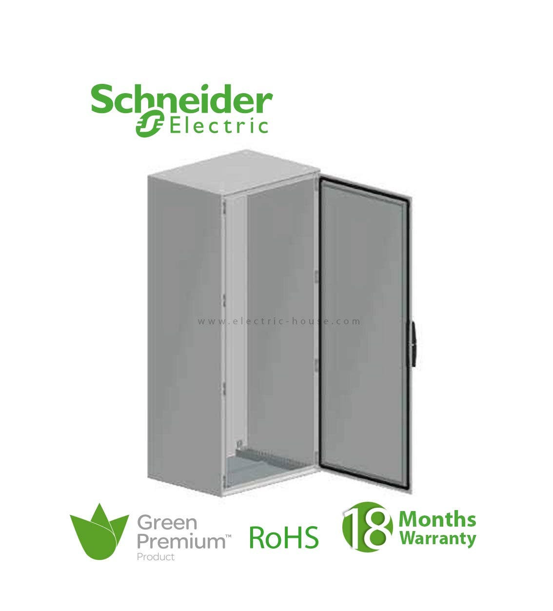 SCHNEIDER - Spacial SM Compact Enclosure With Mounting Plate, 1600 x 1200 x 400 mm