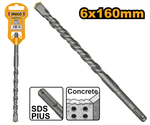 SDS Plus Hammer Drill Bit 06X160 mm ريشة دريل بلك 160*6 ملم