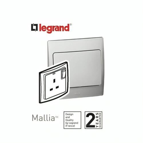 Single socket 13 amp - 250 volt from Legrand (Malia)