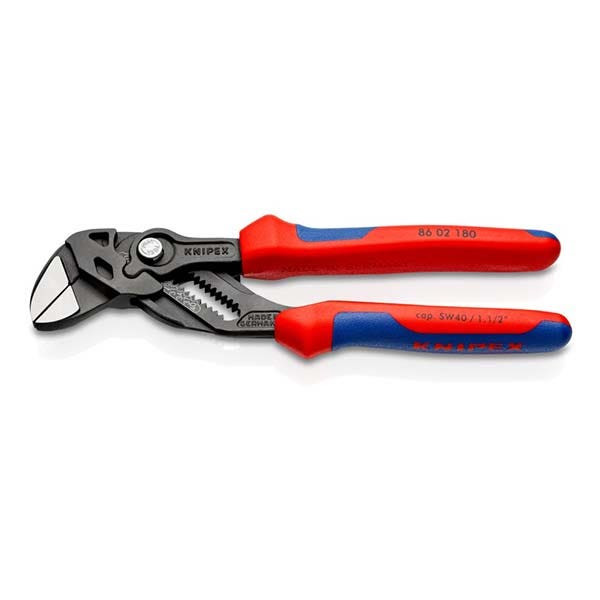 KNIPEX - Pliers Wrench, Pliers and a Wrench in a Single Tool, Chrome plated, 180 mm