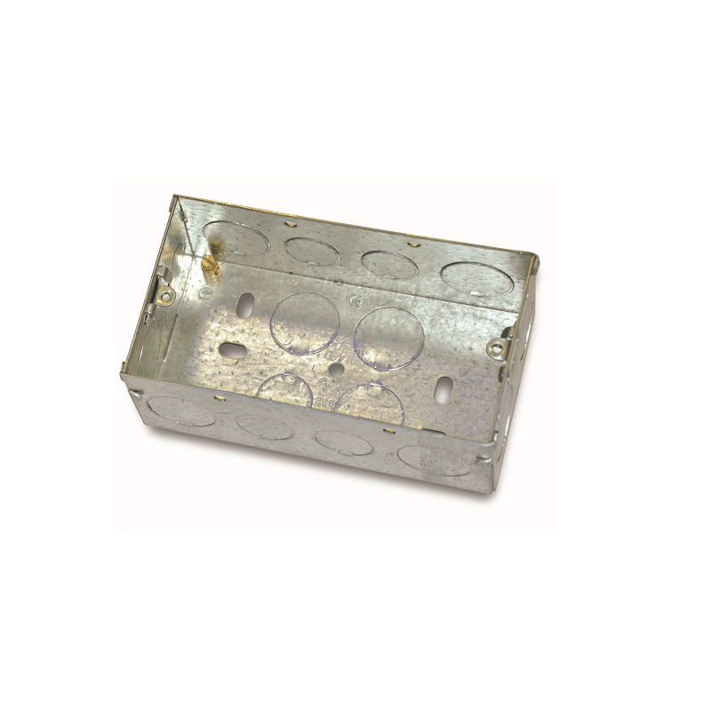 BAHRA CONDUIT - Box Metal 7x14cm, 47mm(D), 1.1mm(Th), 3/4"KO -  Adj. W/ Earth
