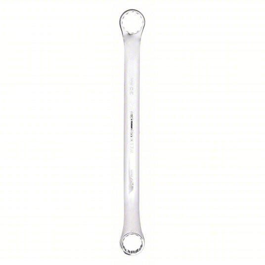 Box End Wrench, Alloy Steel, Chrome, 27 mm_30 mm Head Size, 15 1/4 inch Overall Length