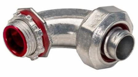 ITCC - Connector, Liquid Tight, 90 Degrees, Insulated, Zinc Die Cast, 3"