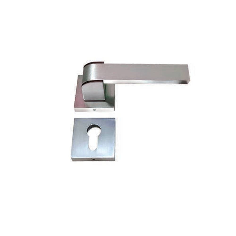 Pink Door Handle Matte Nickel/Chrome 011 Babylon