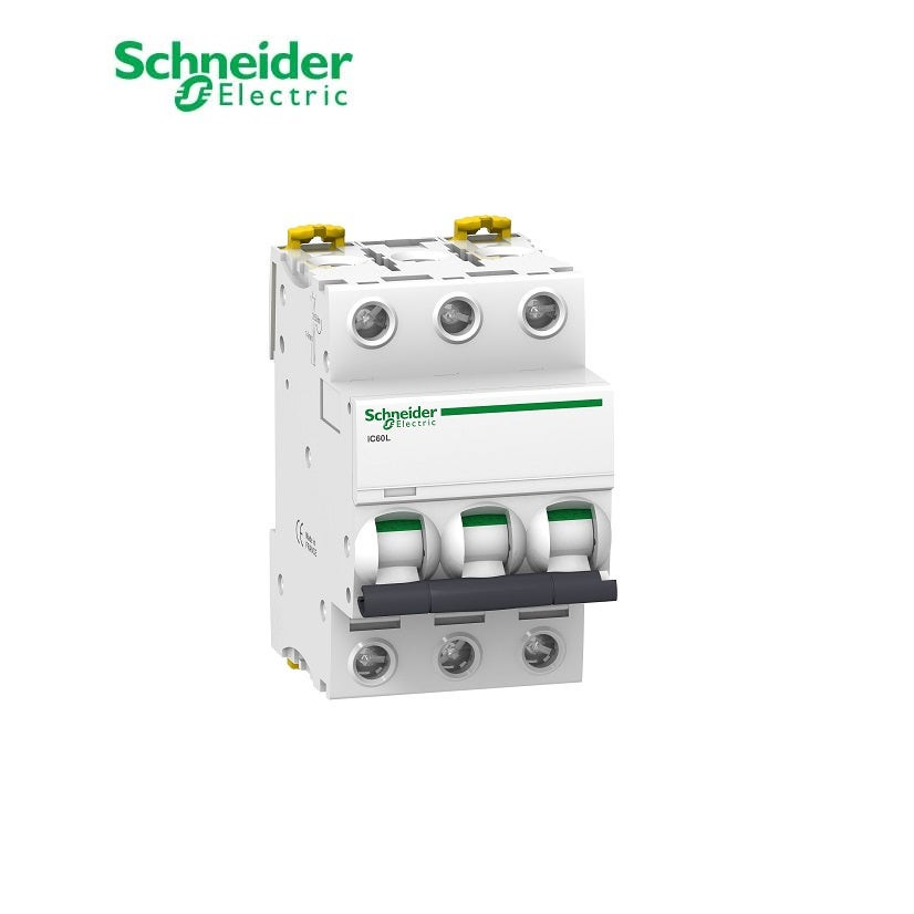 شنايدر - قاطع فرعي 3 خط - 20 أمبير - Acti9 iC60L, 3P, 20A, C Curve