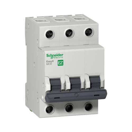 Schneider-Miniature circuit breaker (MCB)- Easy9- 3P-10A -C 6000A-400V- EZ9F56310