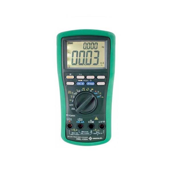 GREENLEE - Data-Logging Digital MultiMeter, 43000 Data Points, True-RMS, 1000V, AC/DC (DML-430A)