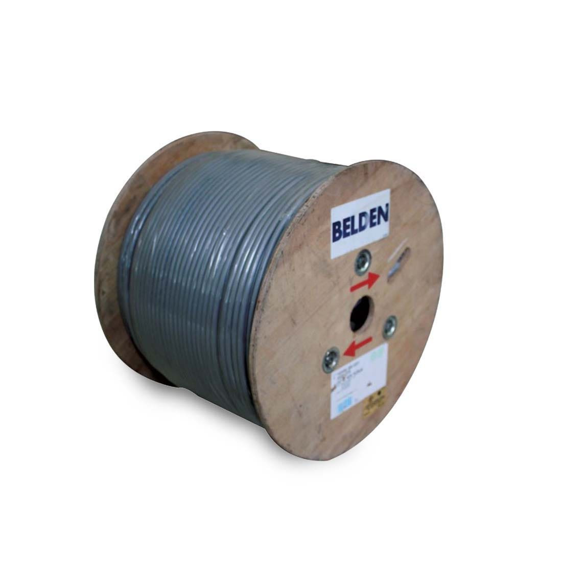 BELDEN - CAT6 Cable, 4P*23 AWG, Solid BC, U/UTP, PE Insulation, PVC Jacket, Unshielded, Grey, 500M/Roll