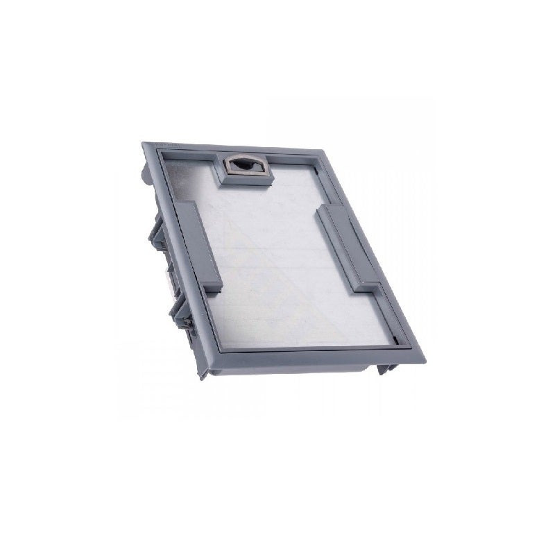 LEGRAND - Floor Box 18Mod H:75-105mm, Cover for Carpet, Gray