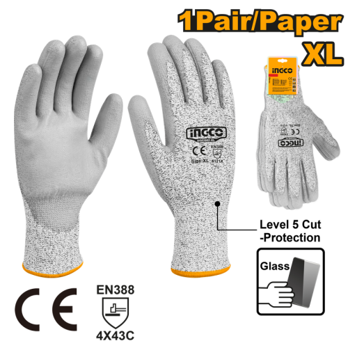 Cut Resistance Gloves XL,timber&glass cutting قفازات مقاومه للقطع