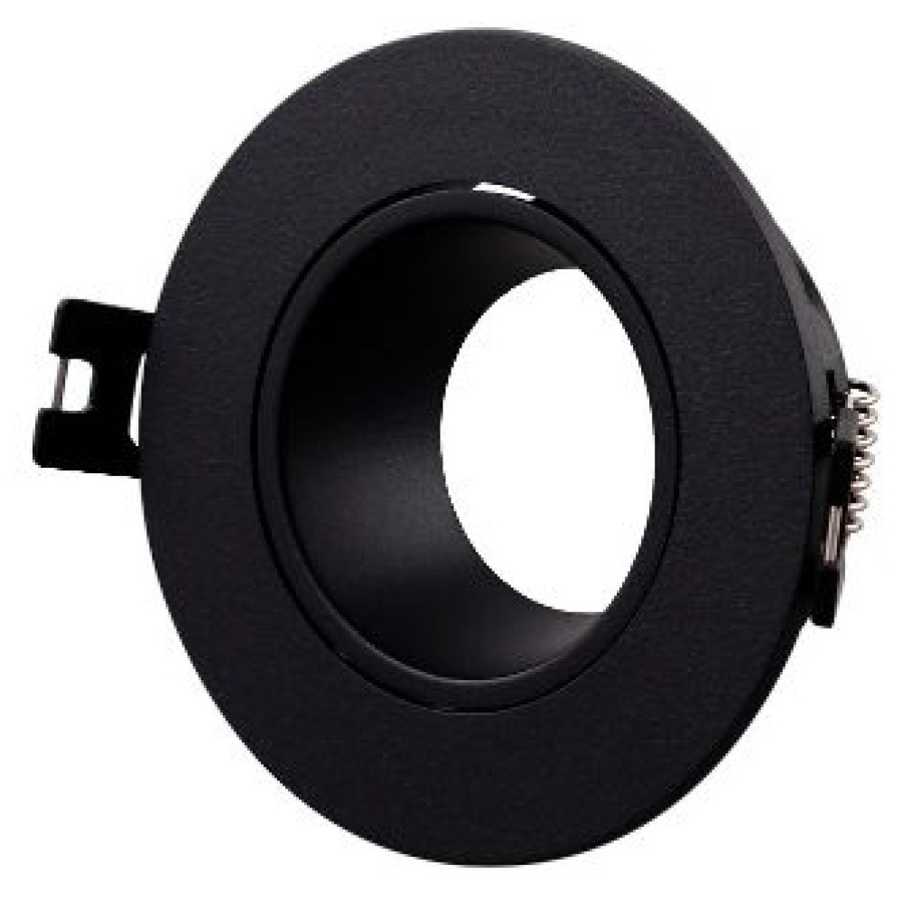 Frame Single Round plastic Movable 7 cm Black - 90x29mm