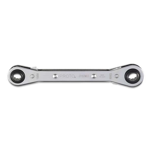 PROTO - Double Box Reversible Ratcheting Wrench, 11 x 12 mm, 12 Point