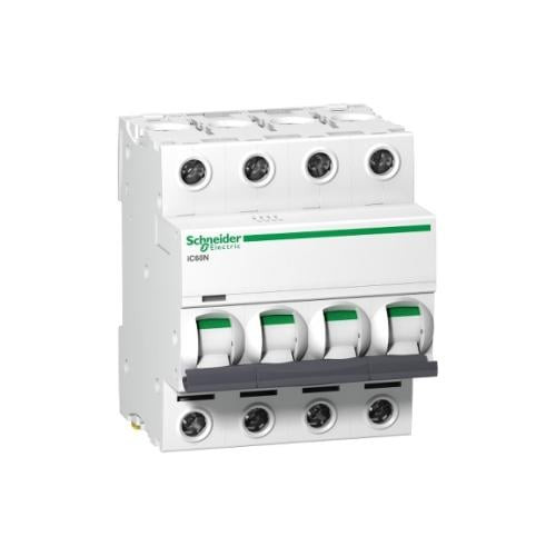 Schneider- MCB Breaker- 4P- 40A- 6000A -10kA-Acti9 iC60N Disbo