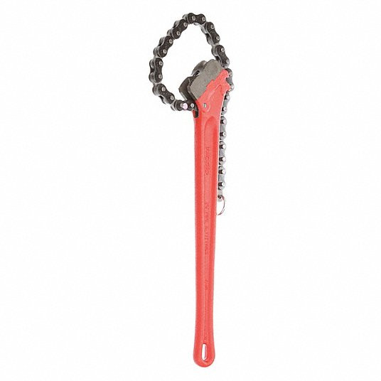 Chain Wrench, Alloy Steel, For Outside Diameter 7 1/2 inch, Minimum Pipe Diameter 4 1/2 inch