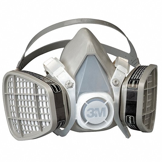 Half Mask Respirator Kit, 5000 Series, M, Includes (2) Organic Vapor (OV) Cartridge