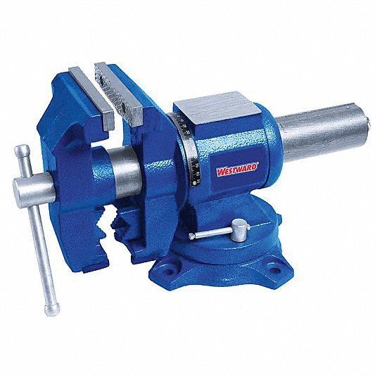Rotating Vise, 5 inch Jaw Width - Vises, 5 1/2 inch Max. Opening - Vises, Serrated, Swivel