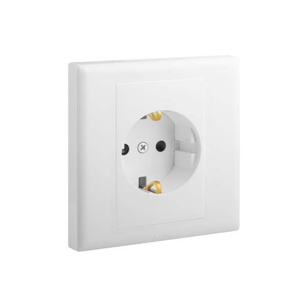 LEGRAND - Socket Eloe, German, 1 Gang, Schuko, 16A, 250V, White