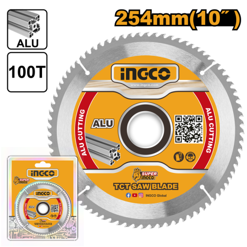 TCT saw blade for aluminum 254mm(10") 100T ديسك المنيوم صناعى 10 " 254ملم