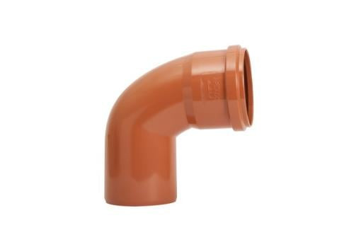 Angle elbow (drainage) 110 mm from Appleco - Orange