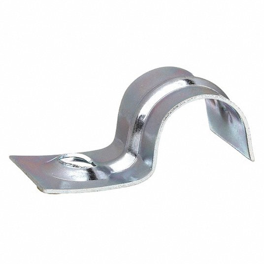 One Hole Clamp, Pre-Galvanized Steel, Width 5/8Inch