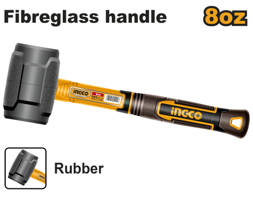 Rubber hammer fiber 220g مطرقة ربر 220 غرام