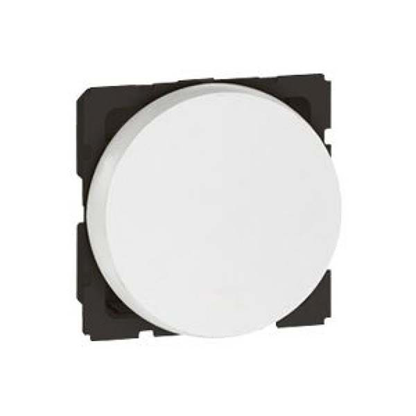 LEGRAND - 1-Way Switch Arteor, 20A, Round, 2 Modules, White