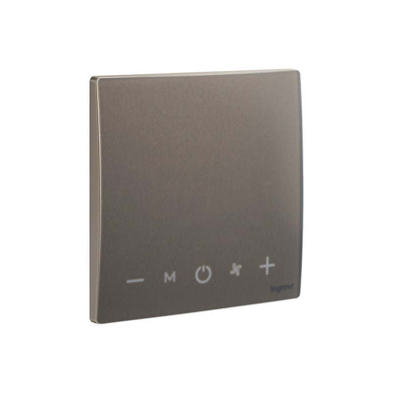 LEGRAND - Room Temperature Control Unit Mallia Senses, 1 Gang, Dark Bronze