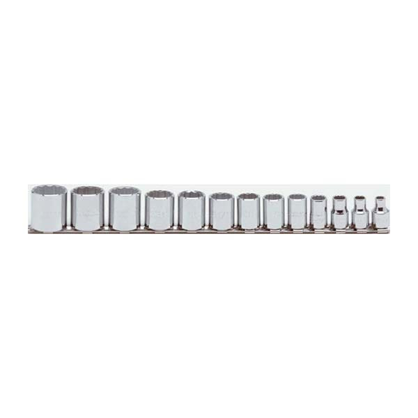 PROTO - 3/8" Drive Socket Set, 13 Pieces, 12 Point